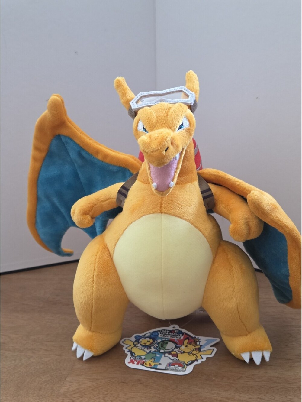 Pokémon Center Charizard Jetpack Plush 2026 San Francisco Exclusive Worlds XP...